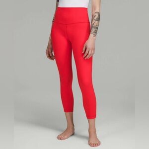 Lululemon Align HiRise Pant 25” in Love Red size 4.